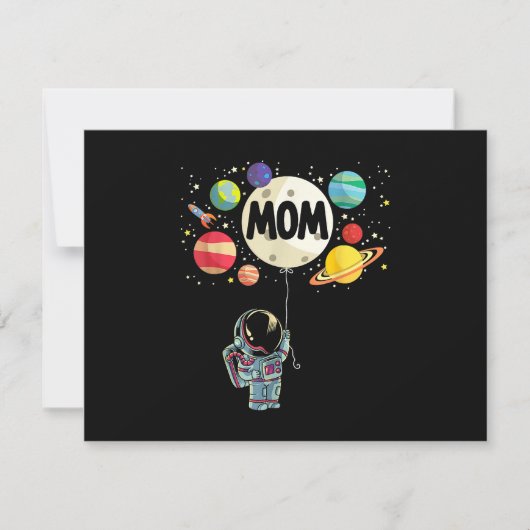 Moeder van de Verjaardag Jongen Space Astronaut 1e (Voorkant)