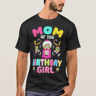 Moeder Van De Verjaardag Meisje Candy Familie Verj T-shirt