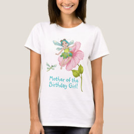 Moeder van de verjaardag Meisje Dragonfly T-shirt