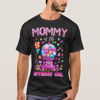 Moeder Van De Verjaardag Meisje Zoete Snoep Verjaa T-shirt