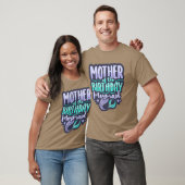 Moeder van de verjaardag zeemeermin moeder grappig t-shirt (Unisex)