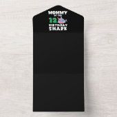 Moeder van de verjaardags haai 12 jaar verjaardag all in one uitnodiging (Binnen)