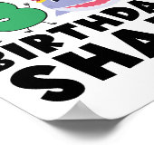 Moeder van de verjaardags haai 13 jaar oud Verjaar Poster (Hoek)