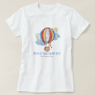Moeder van de Verjaardagsjongen Blauwe Rode Heet L T-shirt