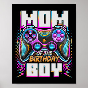 Moeder Van De Verjaardagsjongen Matching Videogame Poster