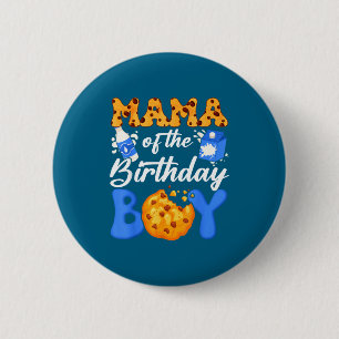 Moeder Van De Verjaardagsjongen Melk En Koekjes 1e Ronde Button 5,7 Cm