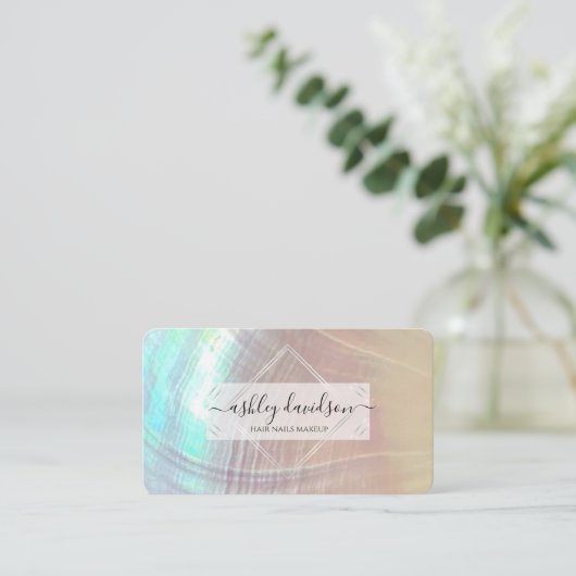 Moeder van de Visitekaartjes van Pearl Iridescent  (Staand voorkant)