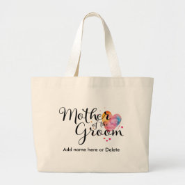 Moeder van de Waterverf Groom Large Canvas Canvas  Grote Tote Bag