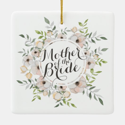 Moeder van de Waterverf van de Bride | Versiering Keramisch Ornament (Achterkant)