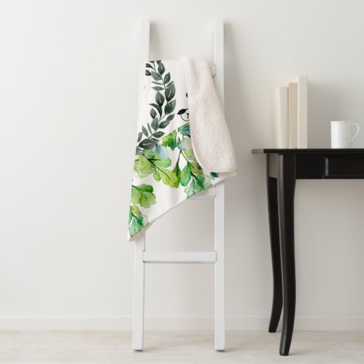 Moeder van de Waterverf van de Bride Victoriaans Sherpa Deken (In situ)