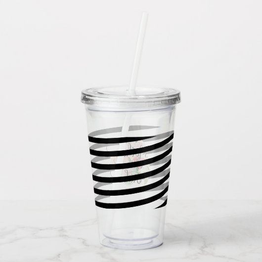 Moeder van de Waterverf van het bruidshuwelijk Flo Acryl Drinkbeker (Achterkant)