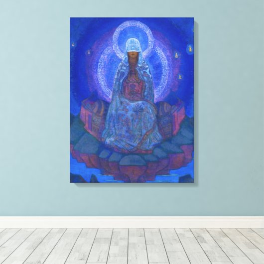 Moeder van de wereld, 1924 door Nicholas Roerich Canvas Afdruk (Insitu (Houten vloer))