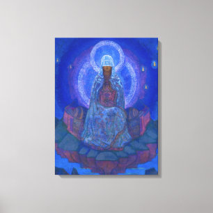 Moeder van de wereld, 1924 door Nicholas Roerich Canvas Afdruk