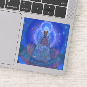 Moeder van de wereld, 1924 door Nicholas Roerich Sticker