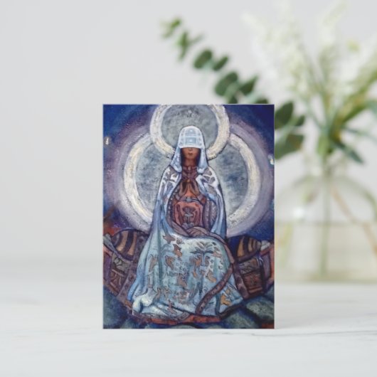 Moeder van de wereld door Nicholas Roerich Briefkaart (Staand voorkant)