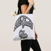 Moeder van de Wereld Elegant Schuin Schrift Ontwer Tote Bag (Dichtbij)