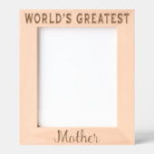 Moeder van de Wereld Gegraveerde Lijstjes (Voorkant)