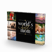 Moeder van de Wereld Zwart en Goud 6 Fotoblokken (Rechts)