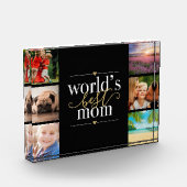 Moeder van de Wereld Zwart en Goud 6 Fotoblokken (Links)