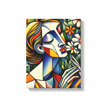 Moeder van de Wildbloemen Mixed Media Kunstwerk