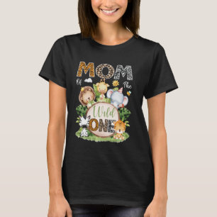 Moeder Van De Wilde 1e Verjaardag Kinderen Safari T-shirt