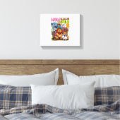 Moeder van de Wilde & 6 Zoo Thema Jungle Dier 6e V Canvas Afdruk (Insitu (Slaapkamer))