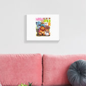 Moeder van de Wilde & 6 Zoo Thema Jungle Dier 6e V Canvas Afdruk (Insitu (Woonkamer))