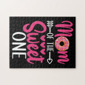 Moeder van de zoete een besproeide donut legpuzzel (Horizontaal)