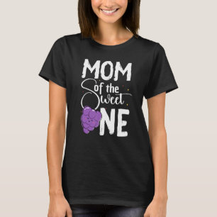 Moeder Van De Zoete Eén Druivenfruit Zomer Moeders T-shirt