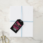 Moeder van de Zoete Eén Gebesde Donut Cadeaulabel (Met Touw)