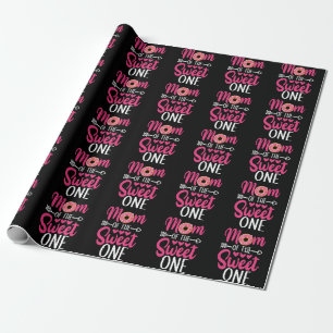 Moeder van de Zoete Eén Gebombeerde Donut Cadeaupapier