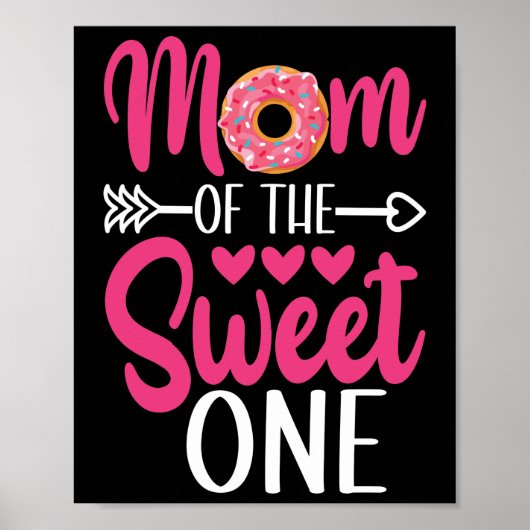 Moeder van de Zoete Eén Gebombeerde Donut Poster (Voorkant)