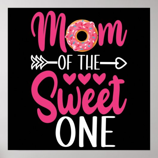 Moeder van de Zoete Eén Gebombeerde Donut Poster (Voorkant)