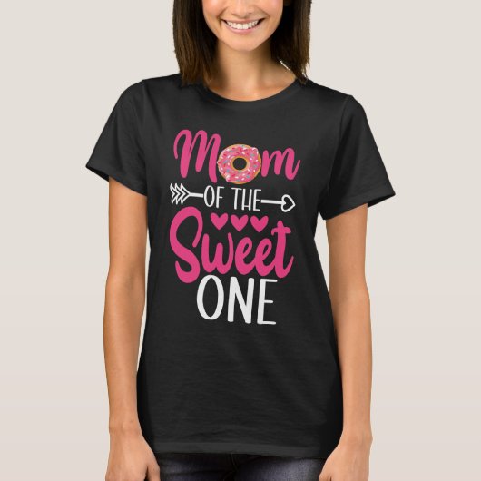 Moeder van de Zoete Eén Gebombeerde Donut T-shirt (Voorkant)