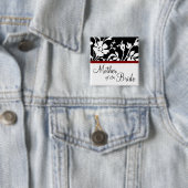 Moeder van de zwarte en witte Floral Button van de (In situ)