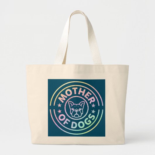 Moeder van Dogs Puppy Moeder Moeder Moeder Moeder Grote Tote Bag (Voorkant)