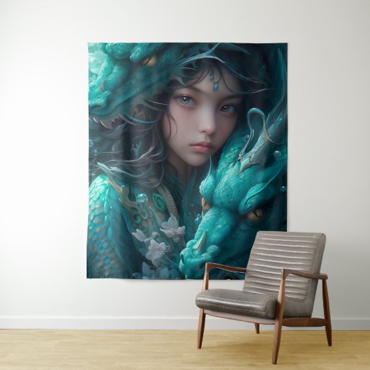 Moeder van Dragons Wandkleed (In situ)