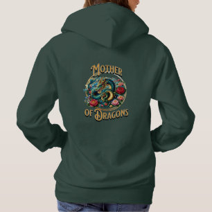 Moeder van Draken Moeder en Baby Dragon Hoodie