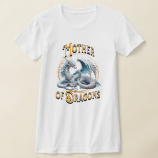 Moeder van Draken Moeder en Baby Dragon T-shirt