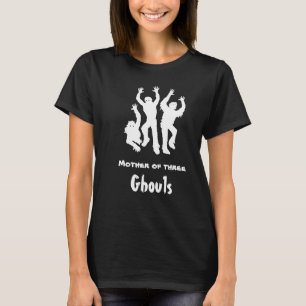 Moeder van Drie Geesten Grappige Moeder Halloween T-shirt
