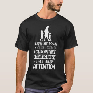 Moeder van drie Ouderschappen Let op mama T-shirt