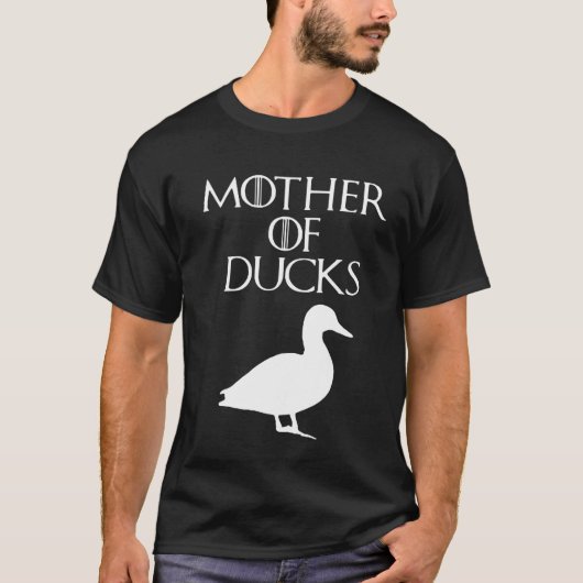 Moeder van Ducks Feather mama T-shirt (Voorkant)