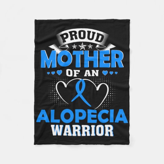 Moeder van een alopecia krijger fleece deken (Voorkant)