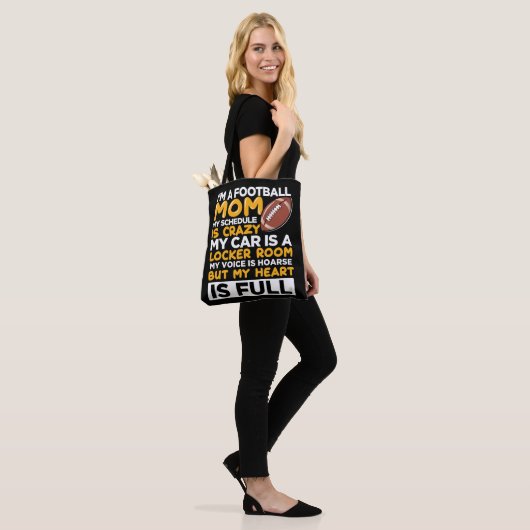 Moeder van een Amerikaanse Football Team Player So Tote Bag (Op model)