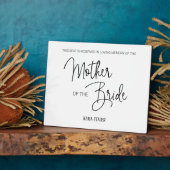 Moeder van een bride Gereserveerde voorzitter Wedd Fotoplaat (Zijkant)