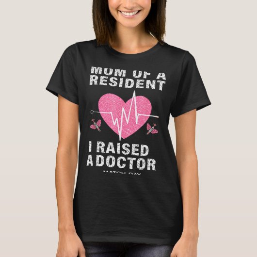 Moeder van een coassistent Match-dag 2026 geneesku T-shirt (Voorkant)
