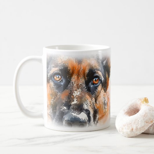 Moeder van een Duitse Herdershond Koffiemok (Met donut)