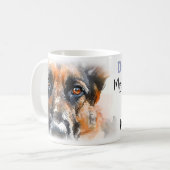 Moeder van een Duitse Herdershond Koffiemok (Voorkant links)