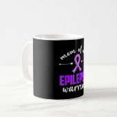 Moeder van een epilepsie krijger epilepsie bewustz koffiemok (Voorkant links)