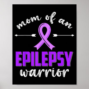 Moeder van een epilepsie krijger epilepsie bewustz poster